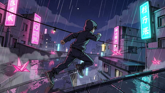 Midnight Rooftop Runner