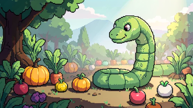 Pixel Snake Garden